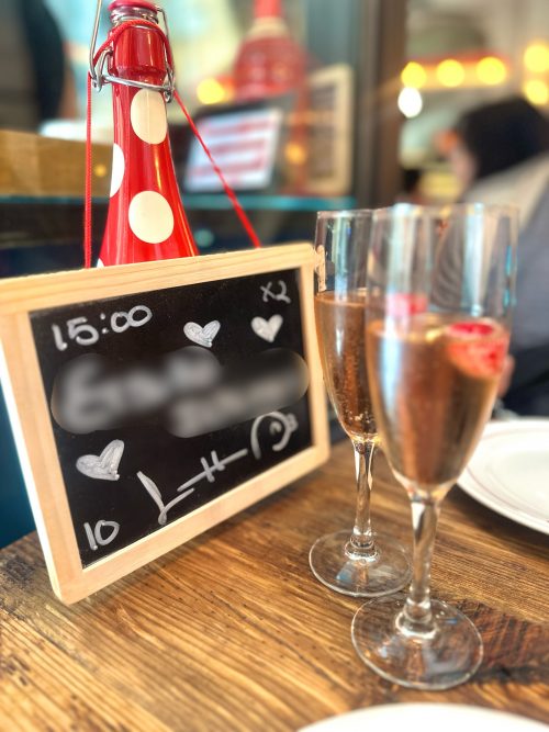 「CASA LOLEA」というバルにてサービスでいただいたスパークリングワイン