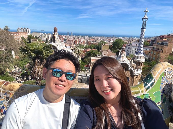 「グエル公園」の広場