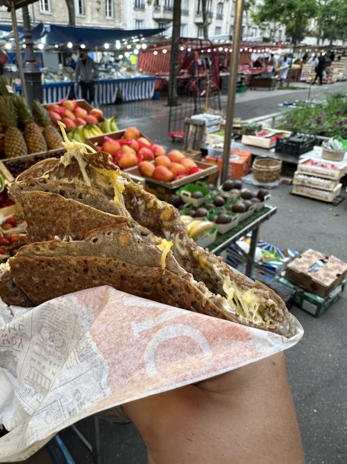 マルシェで食べたガレット