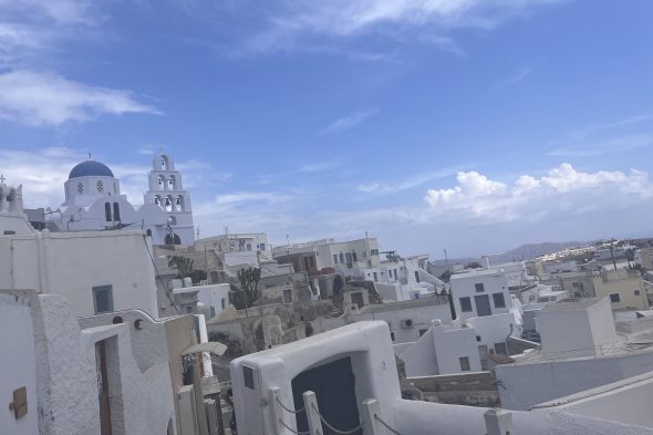 サントリーニ島の景色