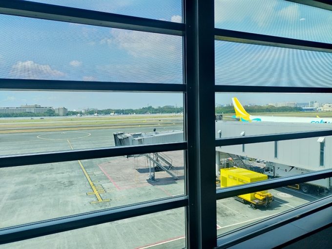 帰国日の空港の様子