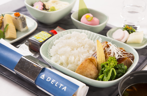 プレミアムエコノミーの和食