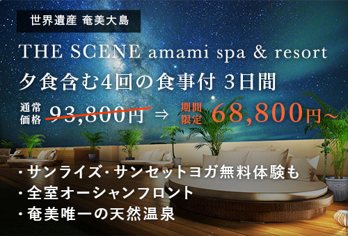 奄美大島『THE SCENE』期間限定特別価格