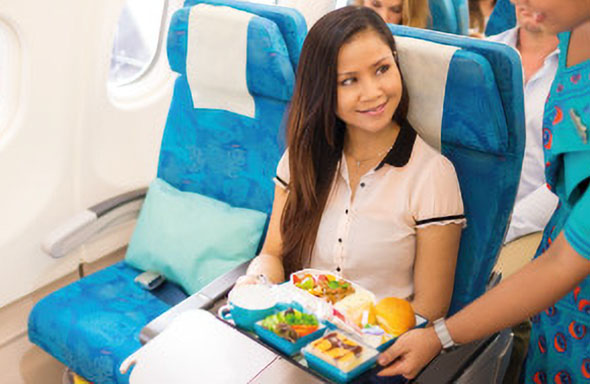 スリランカ航空機内食イメージ